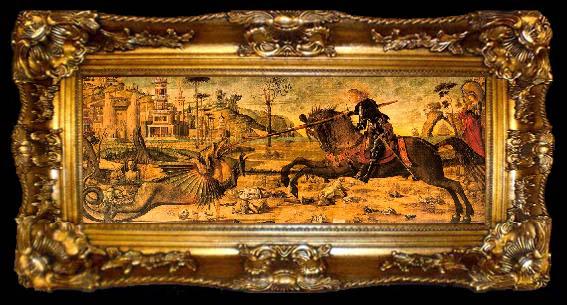 framed  Vittore Carpaccio St.George the Dragon, ta009-2